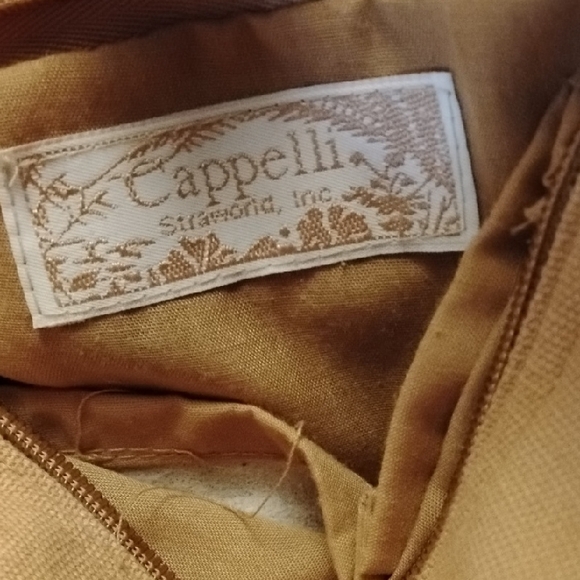 Cappelli Straworld Gold Crochet Tote with Bamboo Handles - Picture 3 of 8